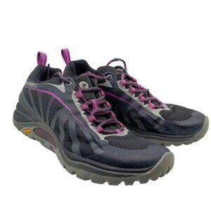 Merrell Siren Edge 3 Women’s Hiking Shoes Size 7 | Black Purple Vibram Sole